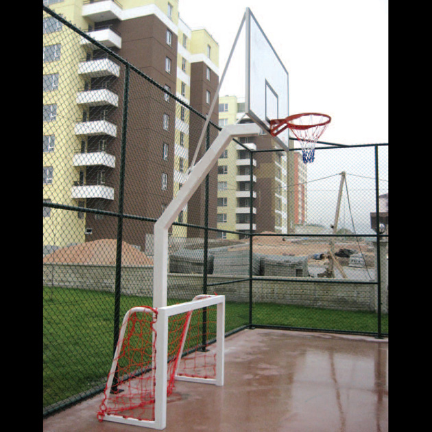 Bahçe Tipi Tek Bomlu Basketbol Potası (Sac Panya)